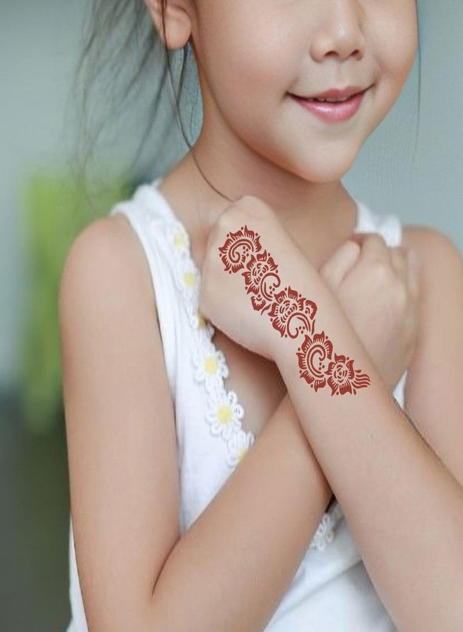 ORDERSHOCK Beginner Mehndi Practice Sticker with Artistic Patterns for Children - Image 2